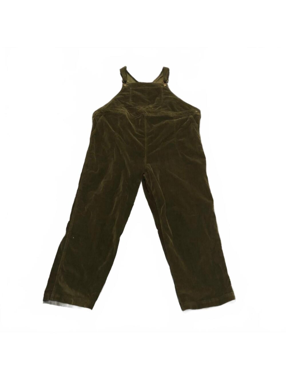 duo Maternity Olive Green Corduroy Overalls XL